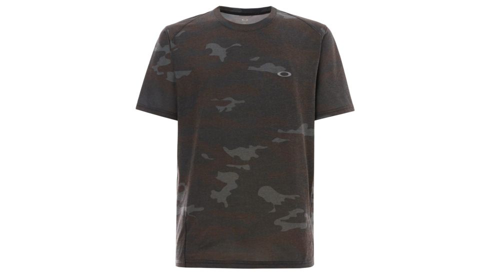 Oakley Link Short Sleeve Top P - Mens, Blackout Camo, Small, 434246P-978-S