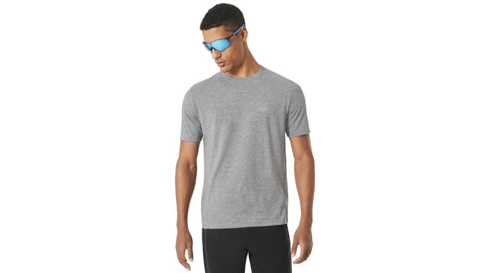 Oakley Link Short Sleeve Top - Mens, Athletic Heather Grey, Large, 433994-24G-L