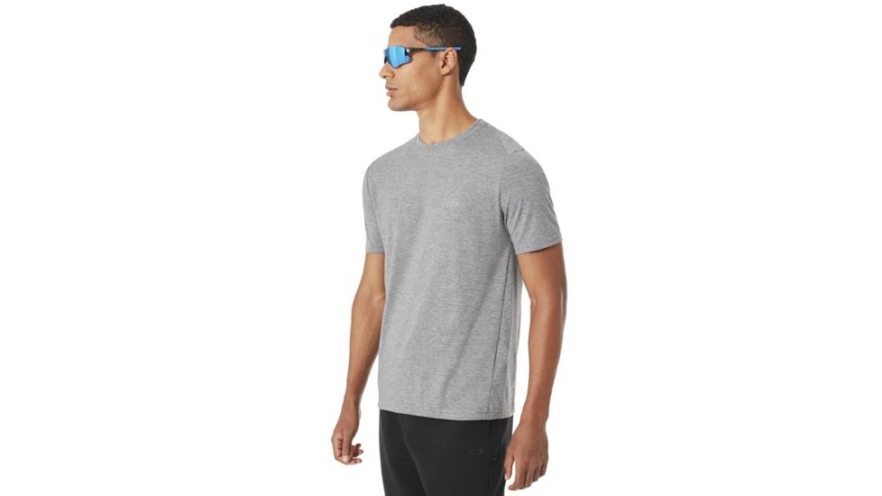 Oakley Link Short Sleeve Top - Mens, Athletic Heather Grey, Large, 433994-24G-L