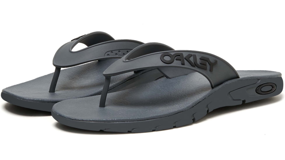 Oakley Logo B1B Flip Flop - Mens, Uniform Grey, 10, FOF100093-25N-10