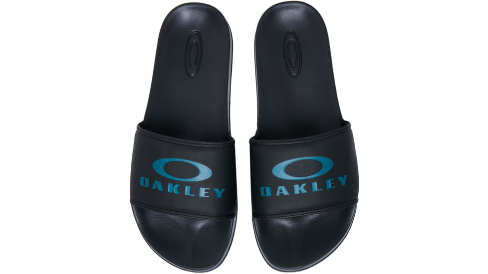 Oakley Logo Ellipse Slide - Mens, Blackout, 7.5, 15205-02E-7.5