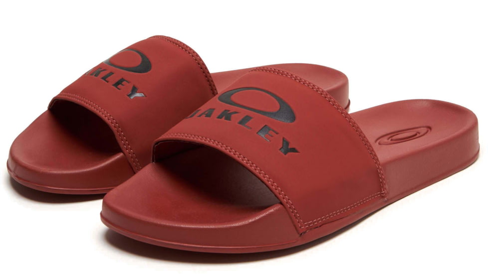 Oakley Logo Ellipse Slide - Mens, Spicy Red, 7.5, 15205-43D-7.5