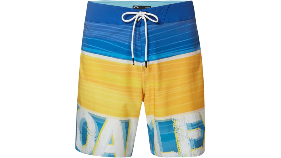 Oakley Logo Shades Boarshort 18in - Mens, Foggy Blue, 36, 482571-6FB-36