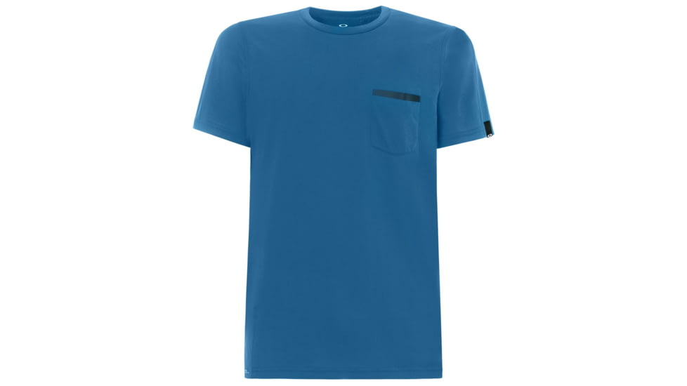 Oakley Method Short Sleeve Solid - Mens, Ensign Blue, Large, 434025-64W-L