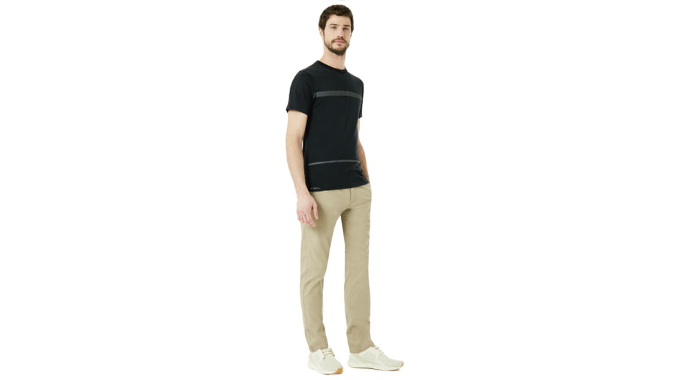 Oakley Method Short Sleeve Stripe - Mens, Blackout, Extra Large 434024-02E-XL