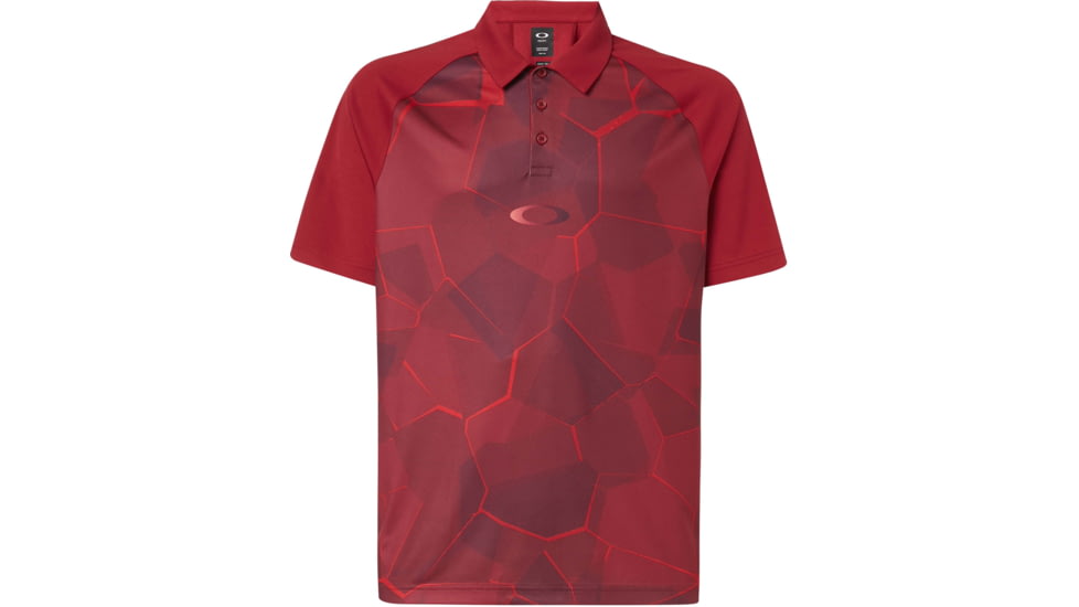 Oakley Mirror Graphic Polo - Mens, Raspberry, Extra Large, 434430-45A-XL