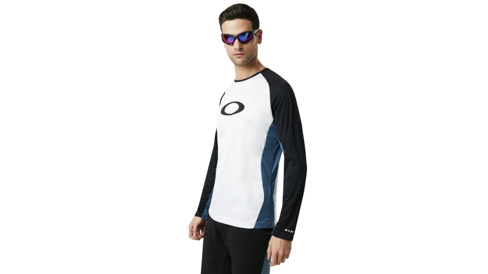 Oakley Mtb Long Sleeve Tech Tee - Mens, Real Teal, Small 434362-6E3-S