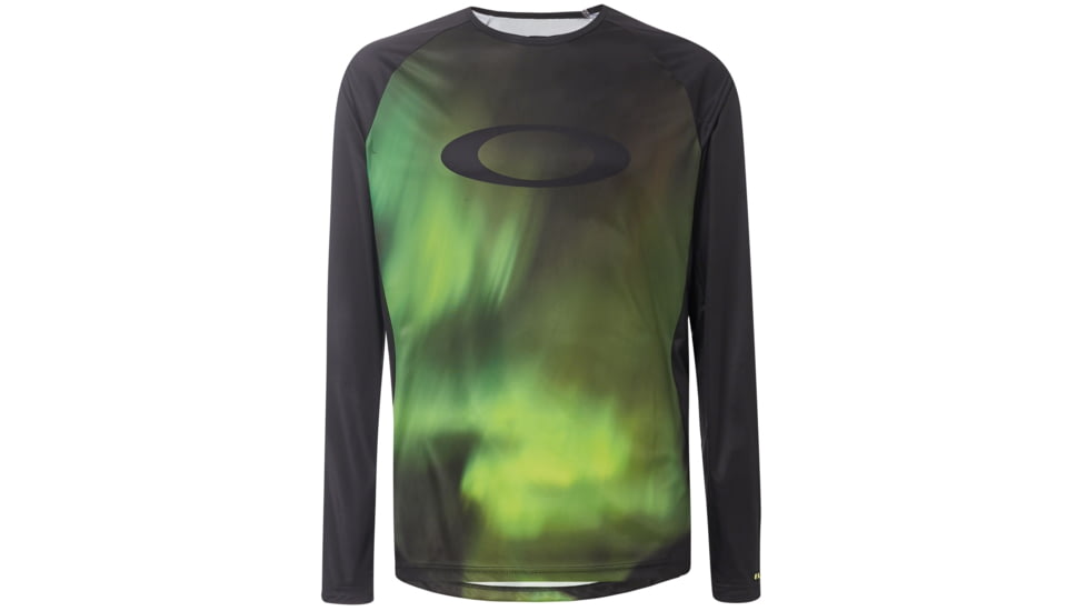 Oakley Mtb Long Sleeve Tech Tee - Mens, Aurora Borealis, Large, 434362-9A4-L