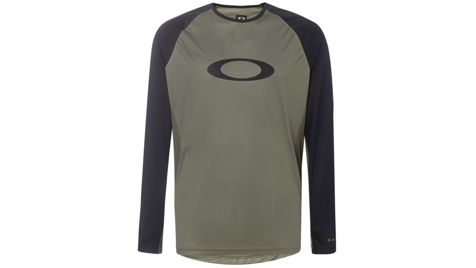 Oakley Mtb Long Sleeve Tech Tee - Mens, Beetle, Medium, 434362-73T-M