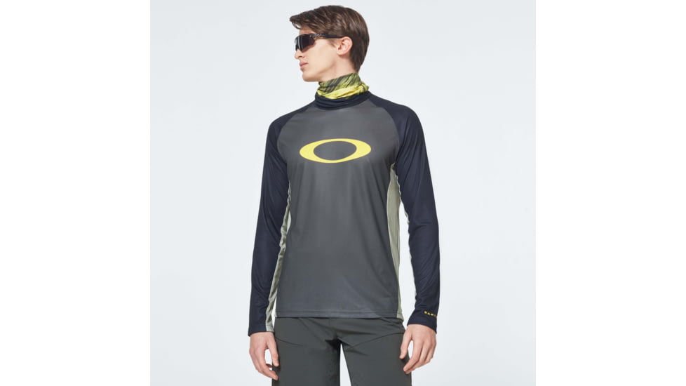 Oakley MTB Long Sleeve Tech Tee - Mens, New Dark Brush, Medium, FOA400847-86L-M