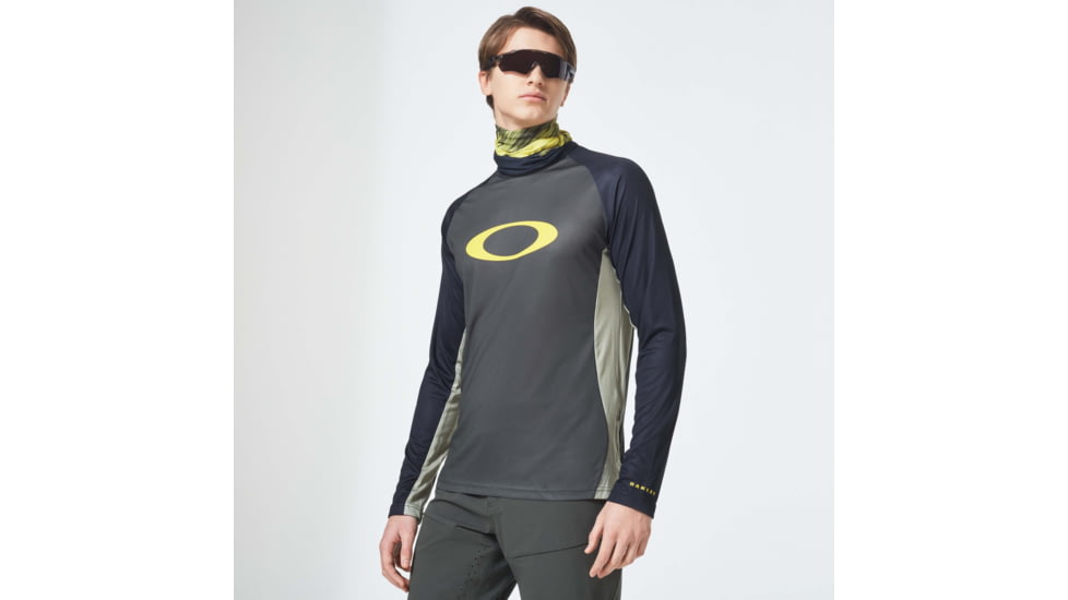 Oakley MTB Long Sleeve Tech Tee - Mens, New Dark Brush, Medium, FOA400847-86L-M