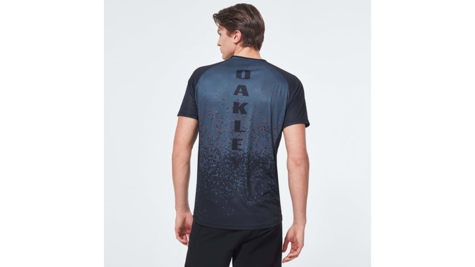 Oakley MTB Short Sleeve Tech Tee - Mens, Grey Pixel Print, 2XL, FOA400848-99G-XXL