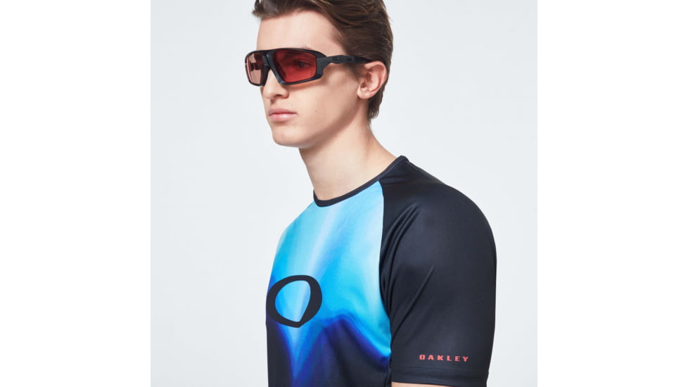 Oakley MTB Short Sleeve Tech Tee - Mens, Multicolor Gradient, Medium, FOA400848-97C-M