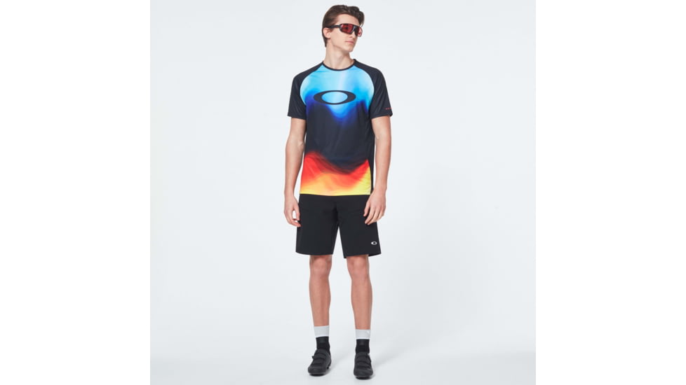 Oakley MTB Short Sleeve Tech Tee - Mens, Multicolor Gradient, Medium, FOA400848-97C-M