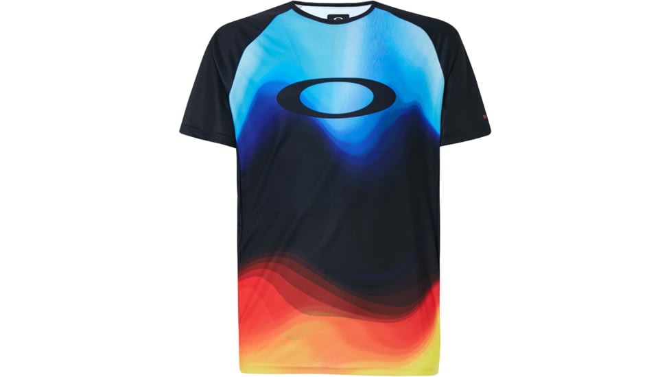Oakley MTB Short Sleeve Tech Tee - Mens, Multicolor Gradient, Medium, FOA400848-97C-M
