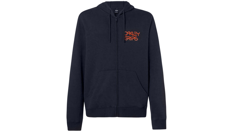 Oakley O-Grip Logo Full Zip Hoodie - Mens, Blackout, 2XL, FOA400573-02E-XXL