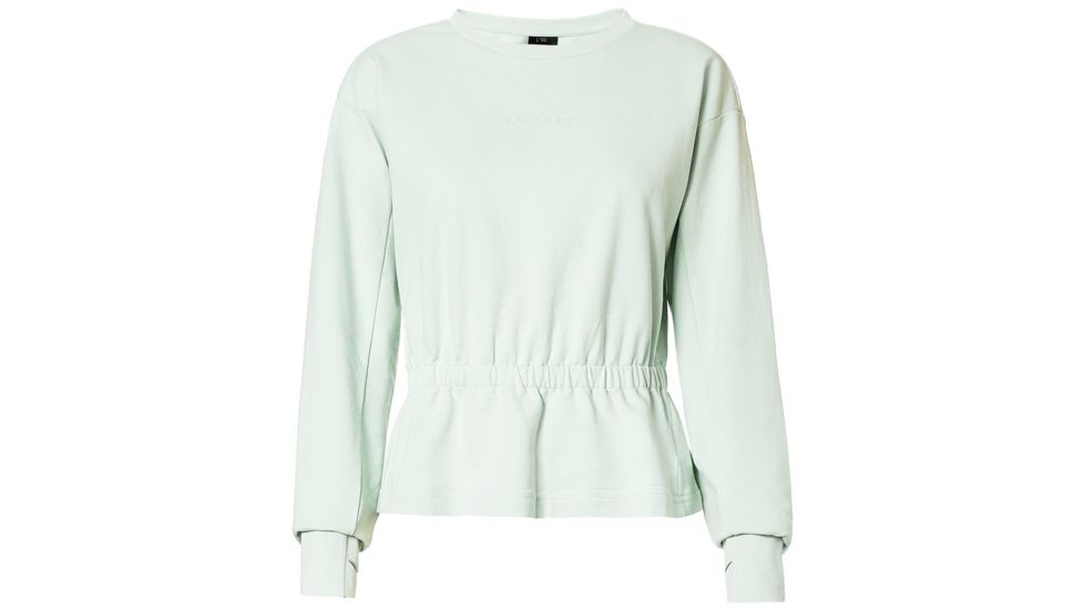 Oakley Luxe Crewneck Fleece - Womens, Aqua Foam, Medium, 561326-7B4-M