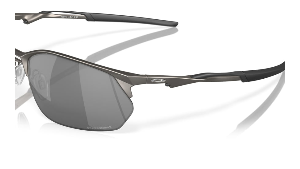 Oakley OO4145 Wire Tap 2.0 Sunglasses - Men's, Matte Gunmetal Frame, Prizm Black Lens, 60, OO4145-414502-60