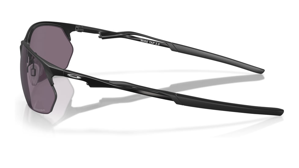 Oakley OO4145 Wire Tap 2.0 Sunglasses - Men's, Satin Black Frame, Prizm Grey Lens, 60, OO4145-414501-60