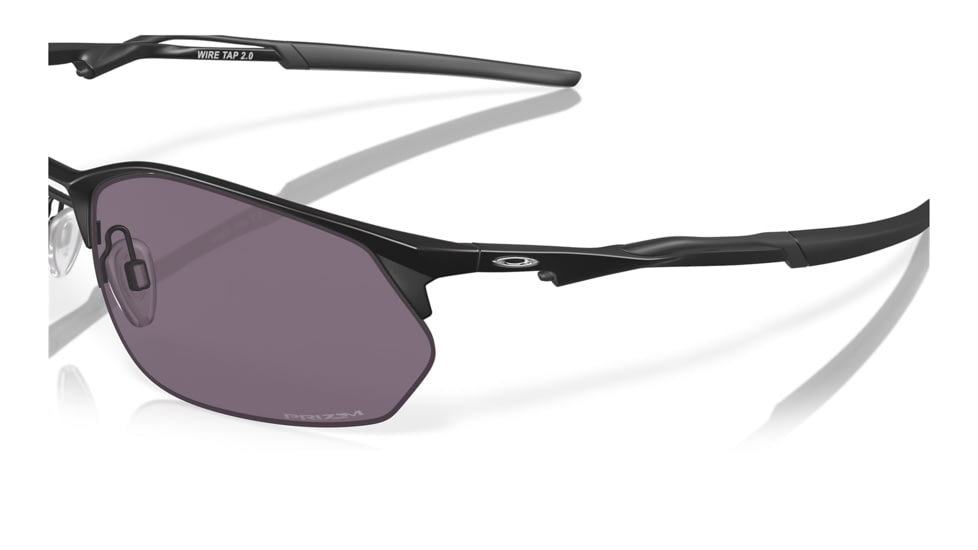 Oakley OO4145 Wire Tap 2.0 Sunglasses - Mens, Satin Black Frame, Prizm Grey Lens, 60, OO4145-414501-60