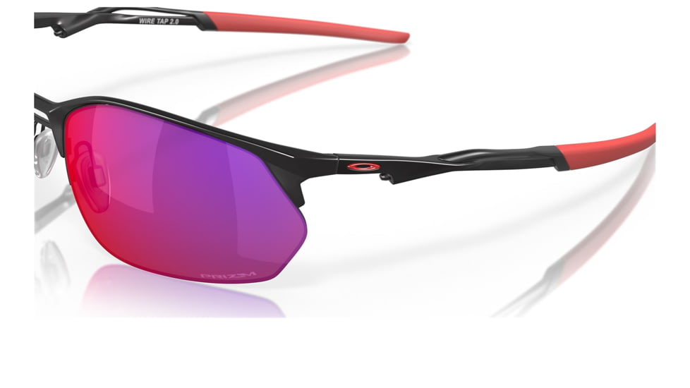 Oakley OO4145 Wire Tap 2.0 Sunglasses - Mens, Satin Black Frame, Prizm Road Lens, 60, OO4145-414510-60