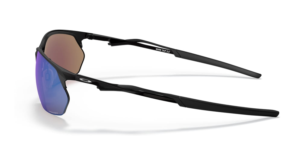 Oakley OO4145 Wire Tap 2.0 Sunglasses - Mens, Satin Black Frame, Prizm Sapphire Lens, 60, OO4145-414504-60