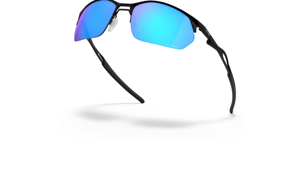 Oakley OO4145 Wire Tap 2.0 Sunglasses - Mens, Satin Black Frame, Prizm Sapphire Lens, 60, OO4145-414504-60