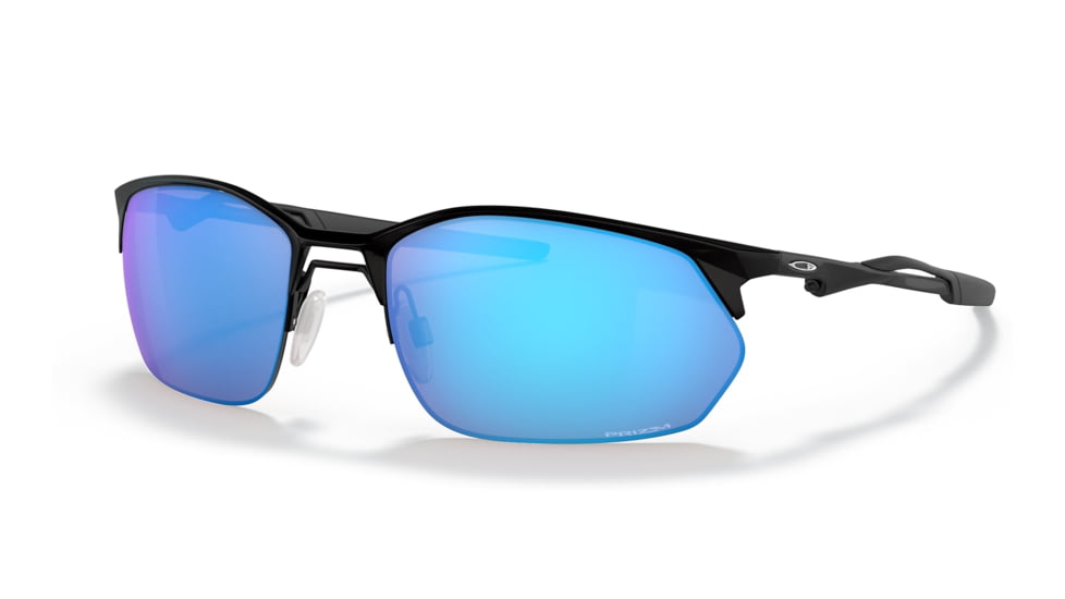 Oakley OO4145 Wire Tap 2.0 Sunglasses - Mens, Satin Black Frame, Prizm Sapphire Lens, 60, OO4145-414504-60