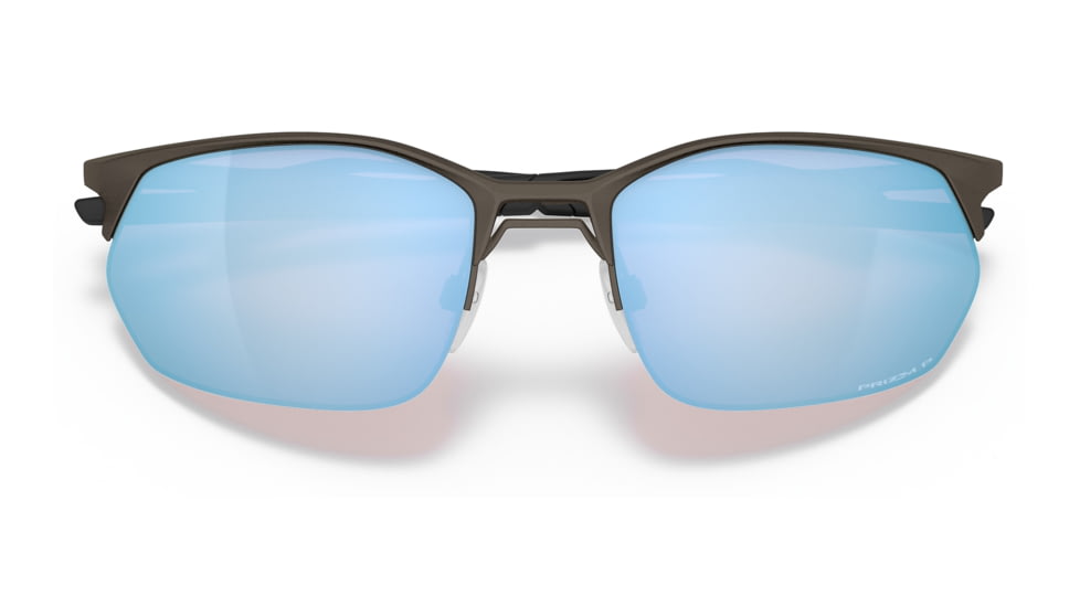 Oakley OO4145 Wire Tap 2.0 Sunglasses - Mens, Satin Lead Frame, Prizm Deep Water Polarized Lens, 60, OO4145-414506-60