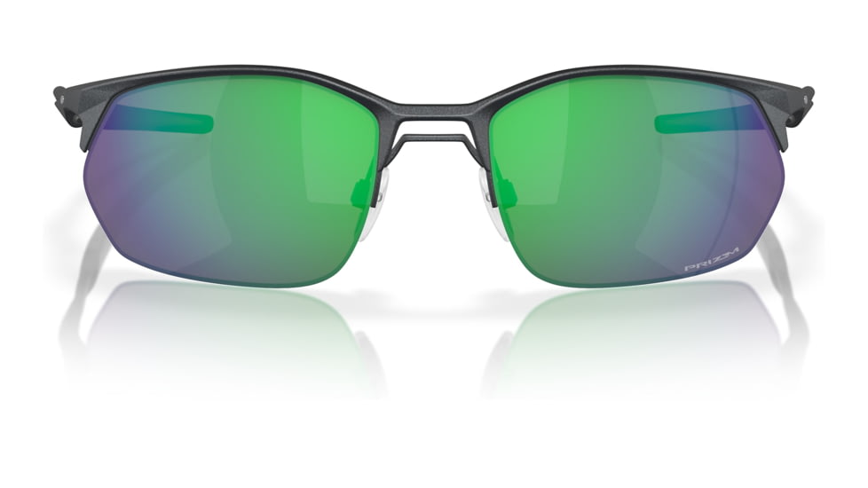 Oakley OO4145 Wire Tap 2.0 Sunglasses - Mens, Satin Light Steel Frame, Prizm Jade Lens, 60, OO4145-414503-60