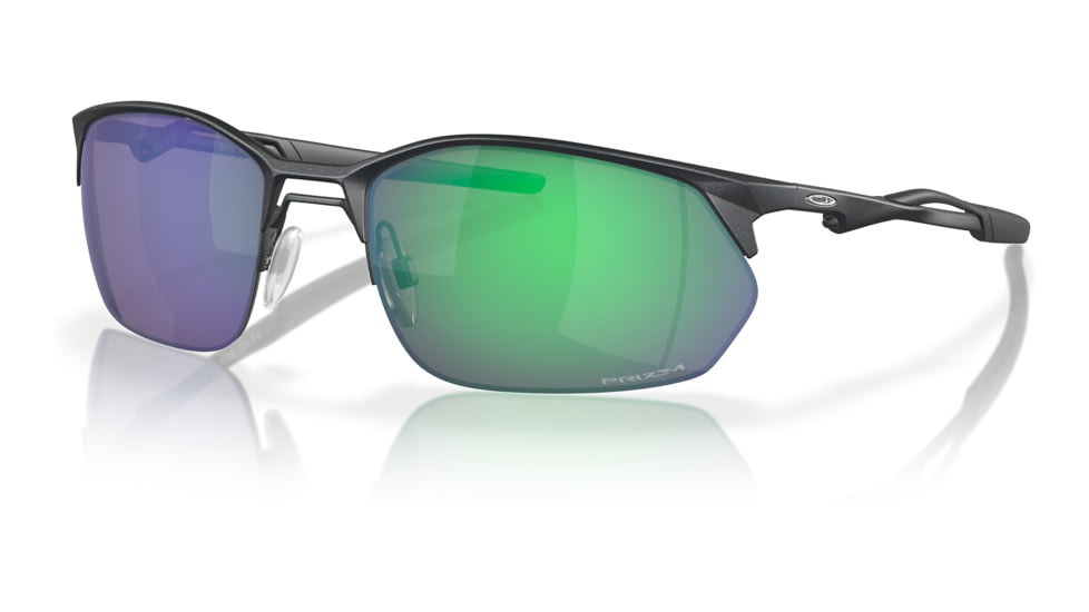 Oakley OO4145 Wire Tap 2.0 Sunglasses - Mens, Satin Light Steel Frame, Prizm Jade Lens, 60, OO4145-414503-60