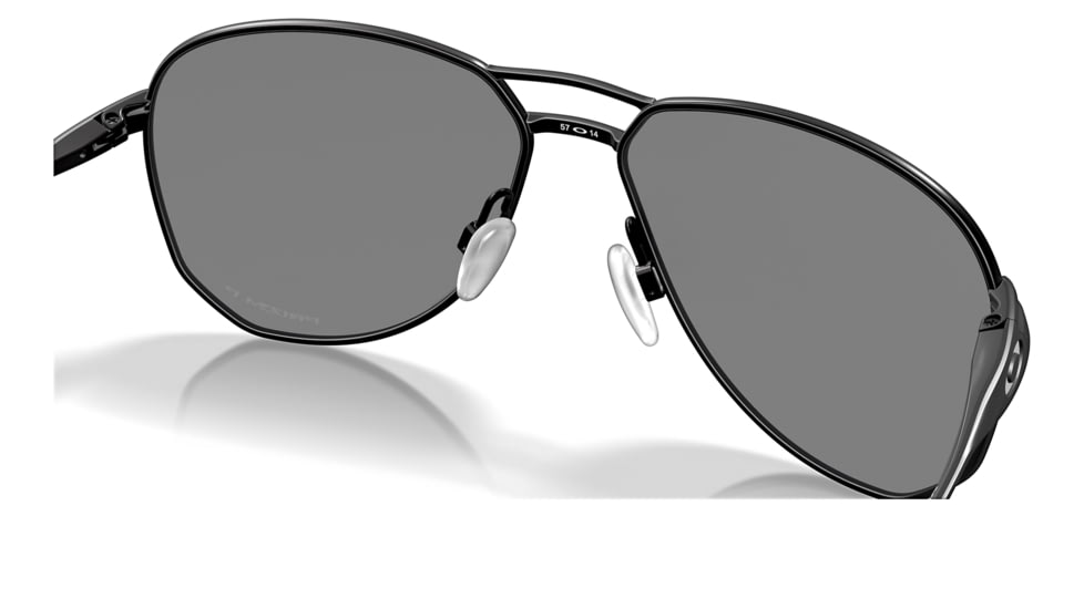 Oakley OO4147 Contrail Sunglasses - Mens, Satin Black Frame, Prizm Black Polarized Lens, 57, OO4147-414704-57