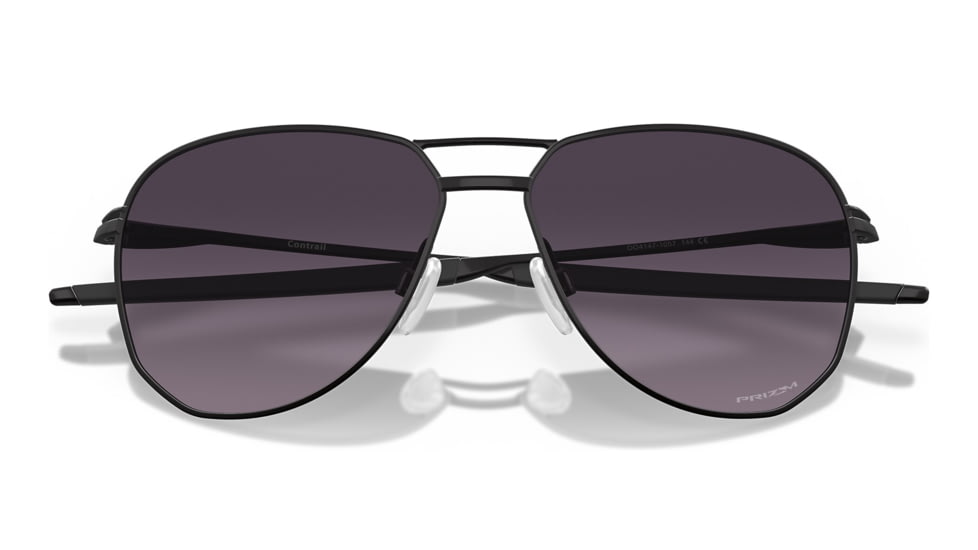 Oakley OO4147 Contrail Sunglasses - Mens, Satin Black Frame, Prizm Grey Gradient Lens, 57, OO4147-414710-57
