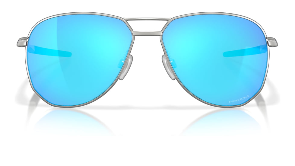 Oakley OO4147 Contrail Sunglasses - Mens, Satin Chrome Frame, Prizm Sapphire Lens, 57, OO4147-414703-57