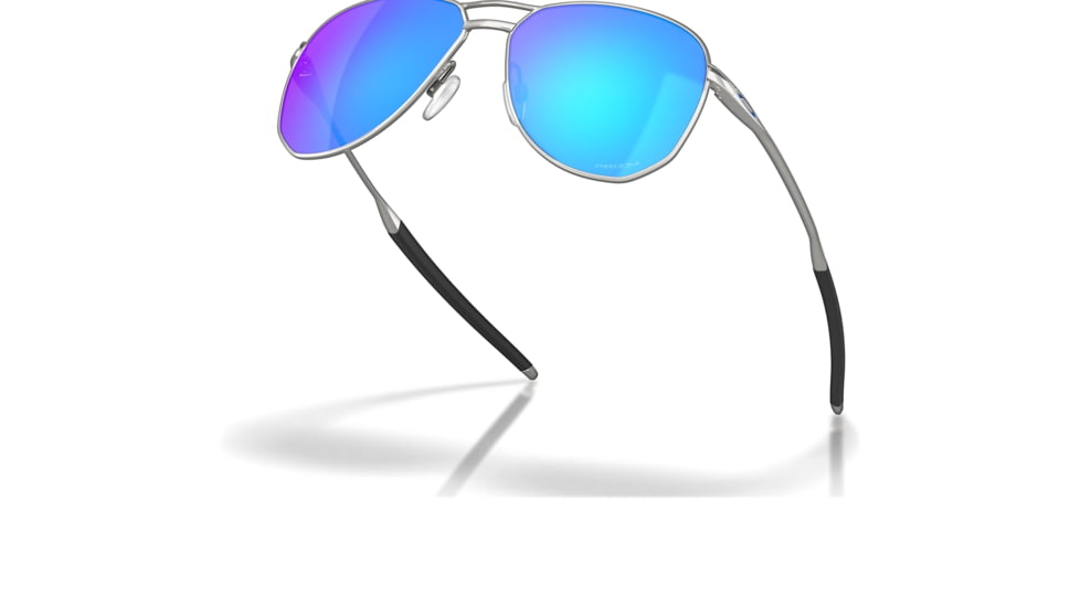 Oakley OO4147 Contrail Sunglasses - Men's, Satin Chrome Frame, Prizm Sapphire Lens, 57, OO4147-414703-57