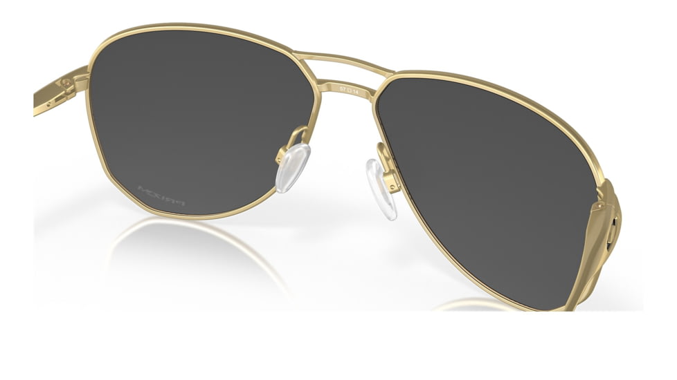 Oakley OO4147 Contrail Sunglasses - Mens, Satin Gold Frame, Prizm Black Lens, 57, OO4147-414713-57