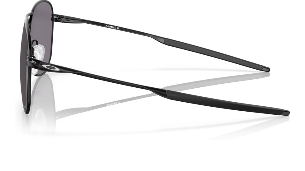 Oakley OO6050 Contrail TI Sunglasses - Mens, Satin Black Frame, Prizm Grey Polarized Lens, 57, OO6050-605001-57