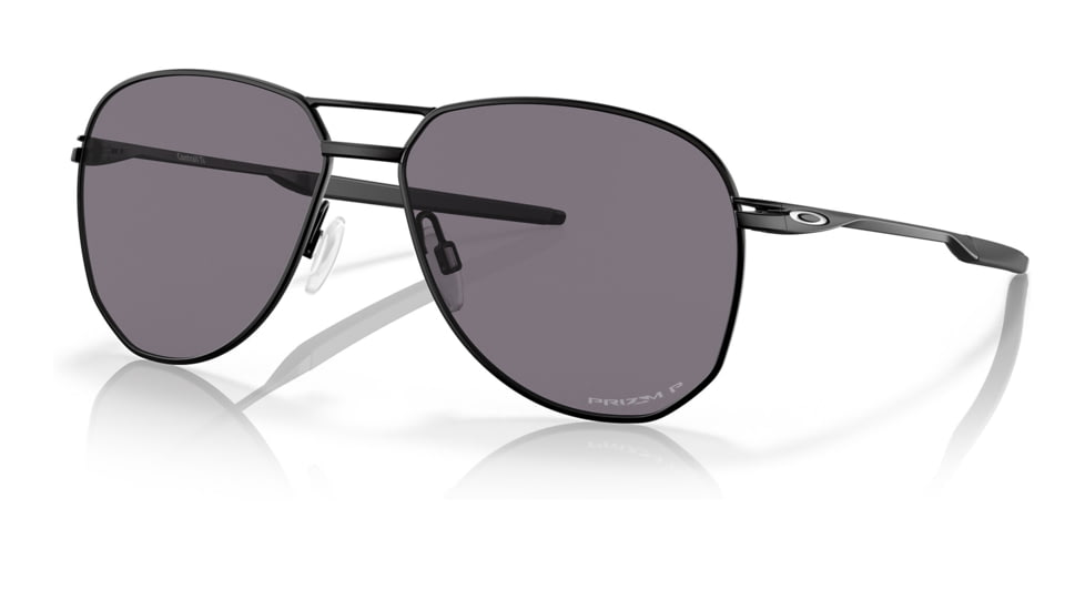 Oakley OO6050 Contrail TI Sunglasses - Mens, Satin Black Frame, Prizm Grey Polarized Lens, 57, OO6050-605001-57