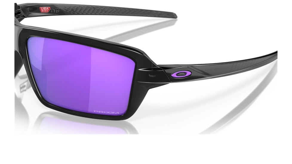 Oakley OO9129 Cables Sunglasses - Mens, Black Ink Frame, Prizm Violet Lens, 63, OO9129-912908-63