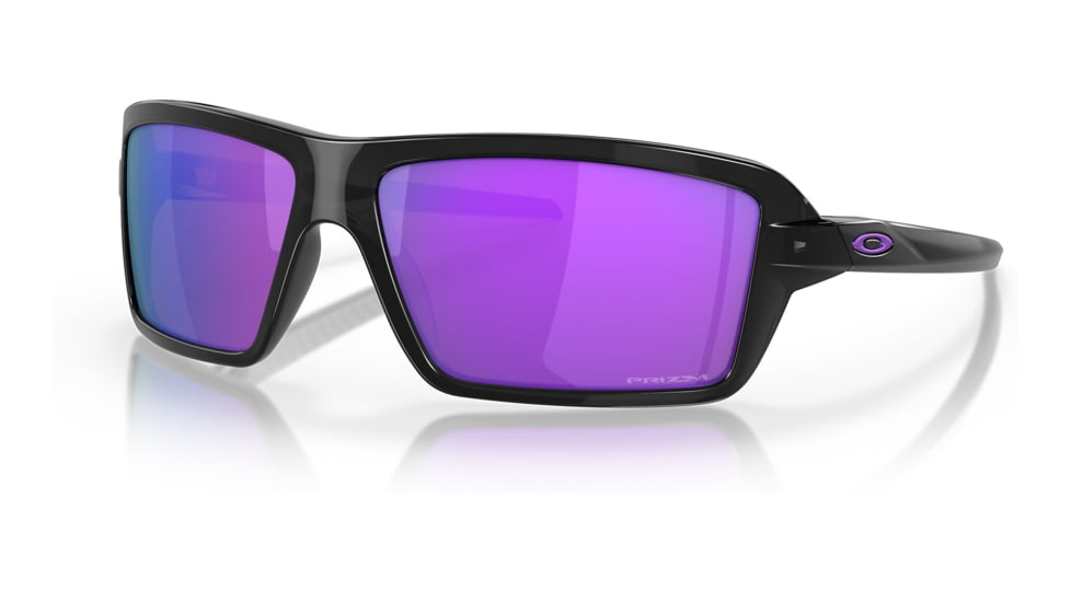Oakley OO9129 Cables Sunglasses - Mens, Black Ink Frame, Prizm Violet Lens, 63, OO9129-912908-63