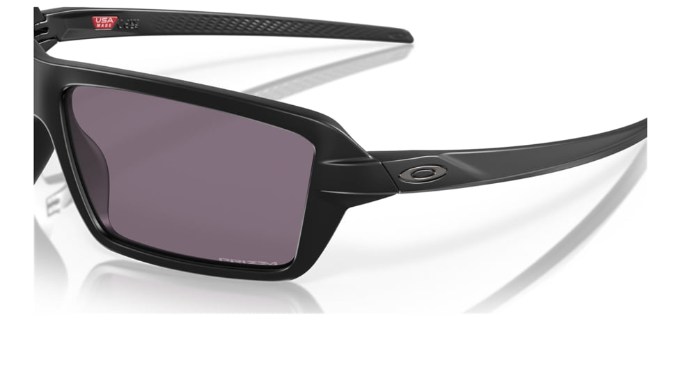 Oakley OO9129 Cables Sunglasses - Mens, Matte Black Frame, Prizm Grey Lens, 63, OO9129-912901-63