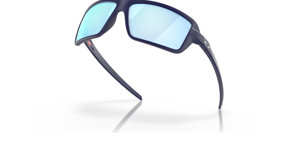 Oakley OO9129 Cables Sunglasses - Men's, Matte Navy Frame, Prizm Deep Water Polarized Lens, 63, OO9129-912913-63