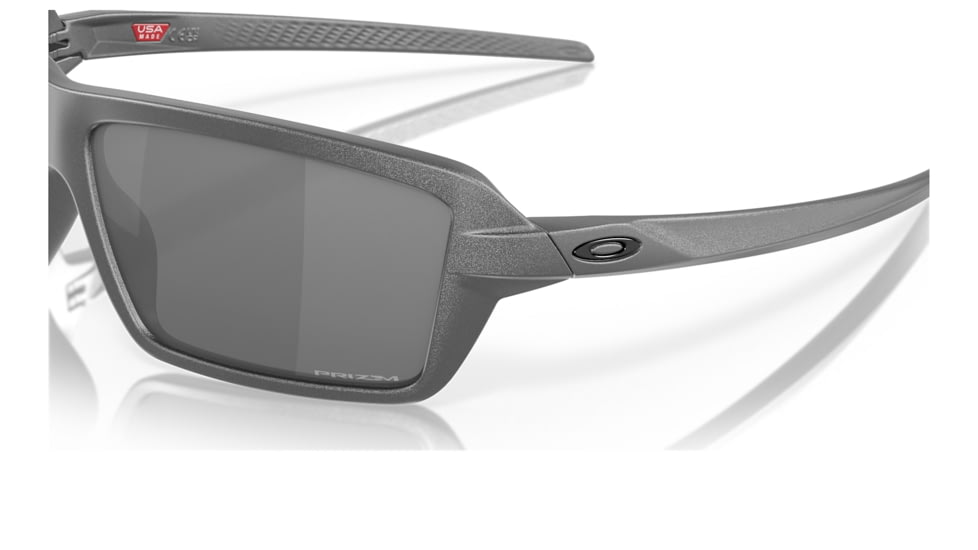 Oakley OO9129 Cables Sunglasses - Mens, Steel Frame, Prizm Black Lens, 63, OO9129-912903-63