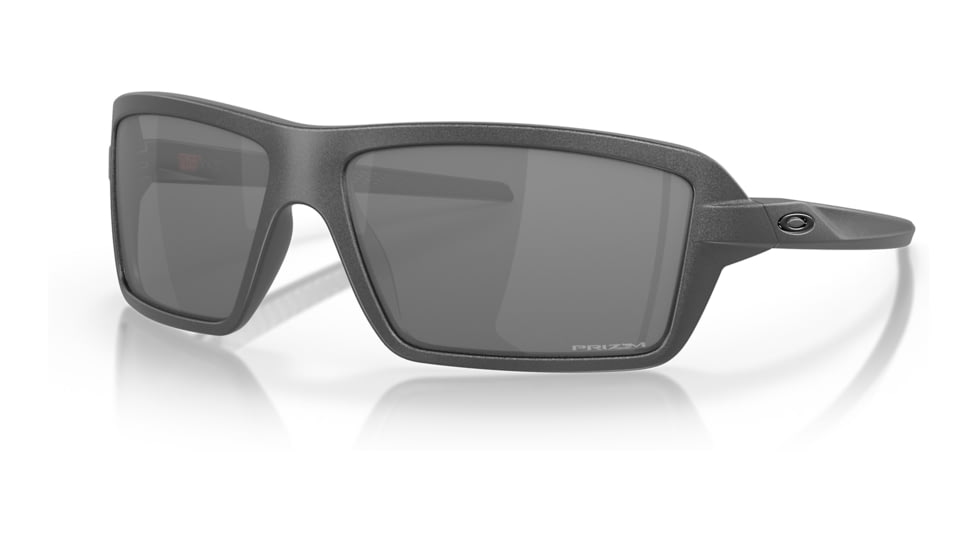 Oakley OO9129 Cables Sunglasses - Mens, Steel Frame, Prizm Black Lens, 63, OO9129-912903-63