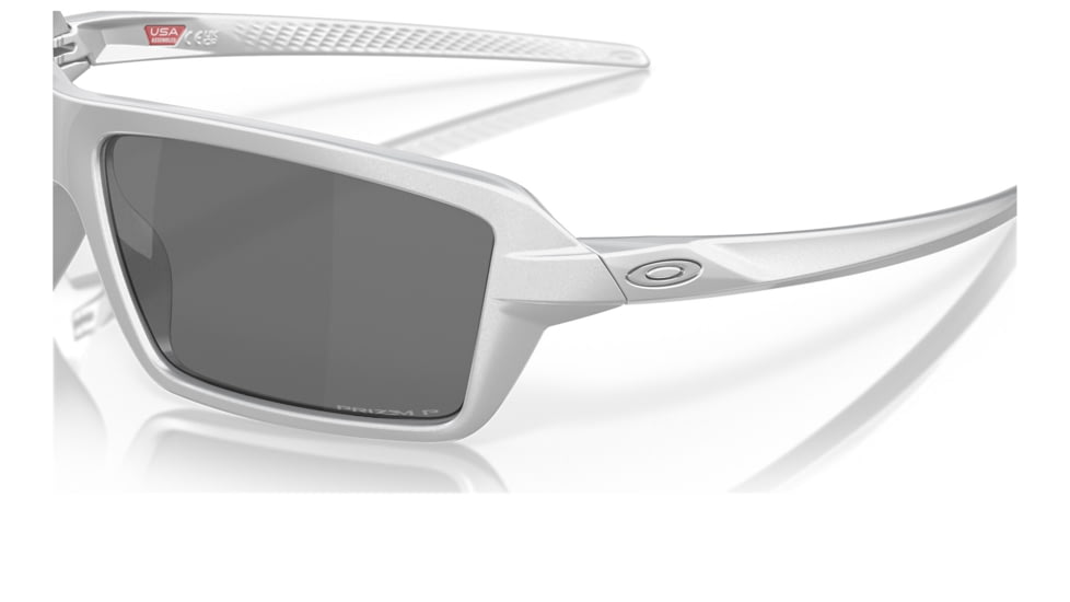 Oakley OO9129 Cables Sunglasses - Mens, X-Silver Frame, Prizm Black Polarized Lens, 63, OO9129-912912-63