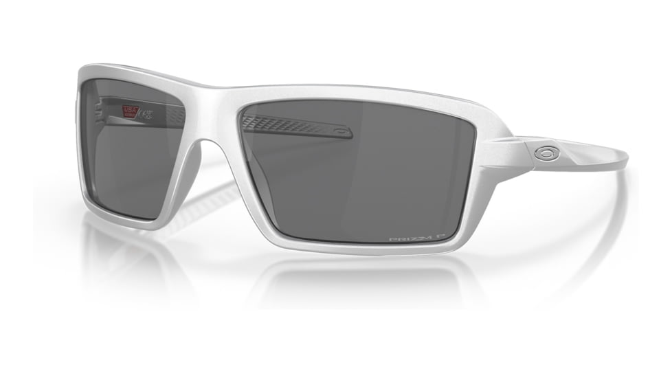 Oakley OO9129 Cables Sunglasses - Men's, X-Silver Frame, Prizm Black Polarized Lens, 63, OO9129-912912-63