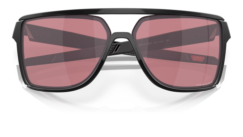 Oakley OO9147 Castel Sunglasses - Mens, Matte Black Frame, Prizm Dark Golf Lens, 63, OO9147-914708-63