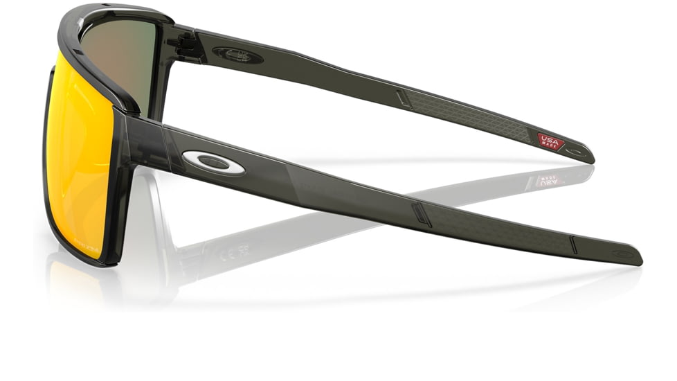 Oakley OO9147 Castel Sunglasses - Mens, Matte Grey Smoke Frame, Prizm Ruby Lens, 63, OO9147-914705-63