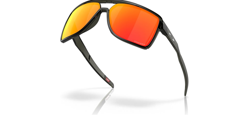 Oakley OO9147 Castel Sunglasses - Mens, Matte Grey Smoke Frame, Prizm Ruby Lens, 63, OO9147-914705-63