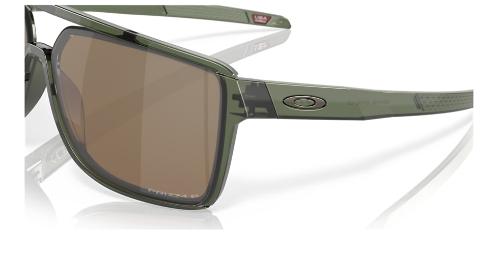 Oakley OO9147 Castel Sunglasses - Mens, Olive Ink Frame, Prizm Tungsten Polarized Lens, 63, OO9147-914704-63